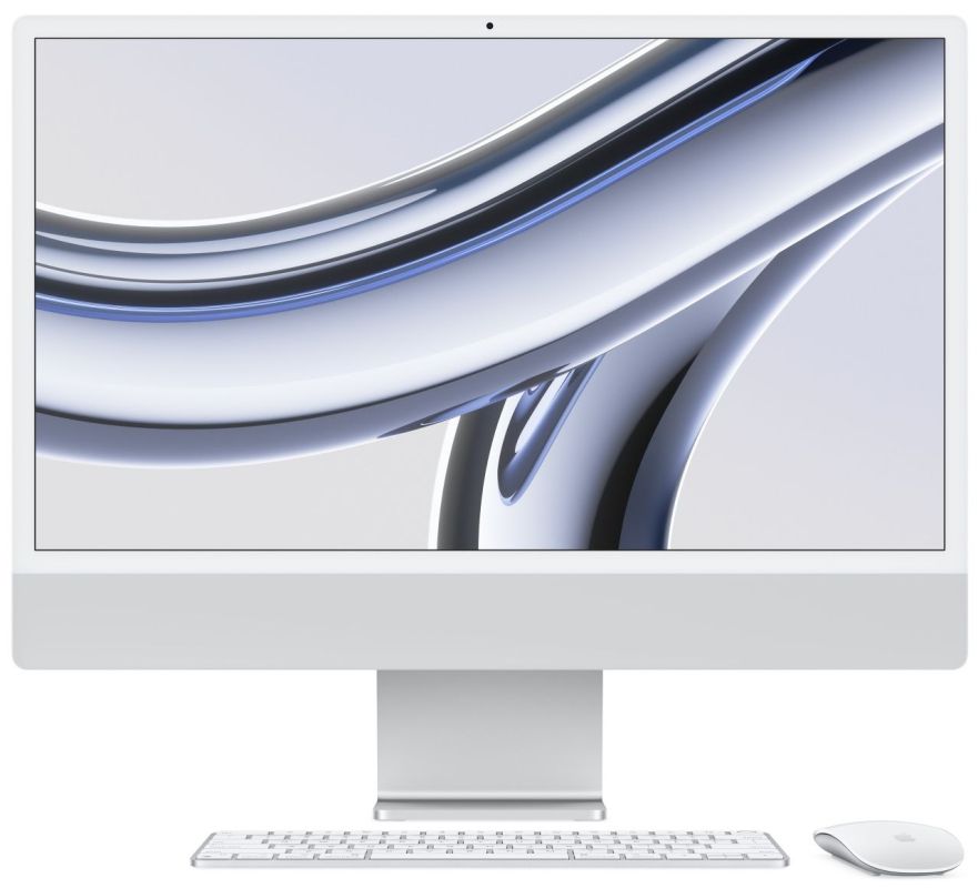 Моноблок Apple iMac 24" M3 8CPU 8GPU 8GB 256GB Silver (MQR93)