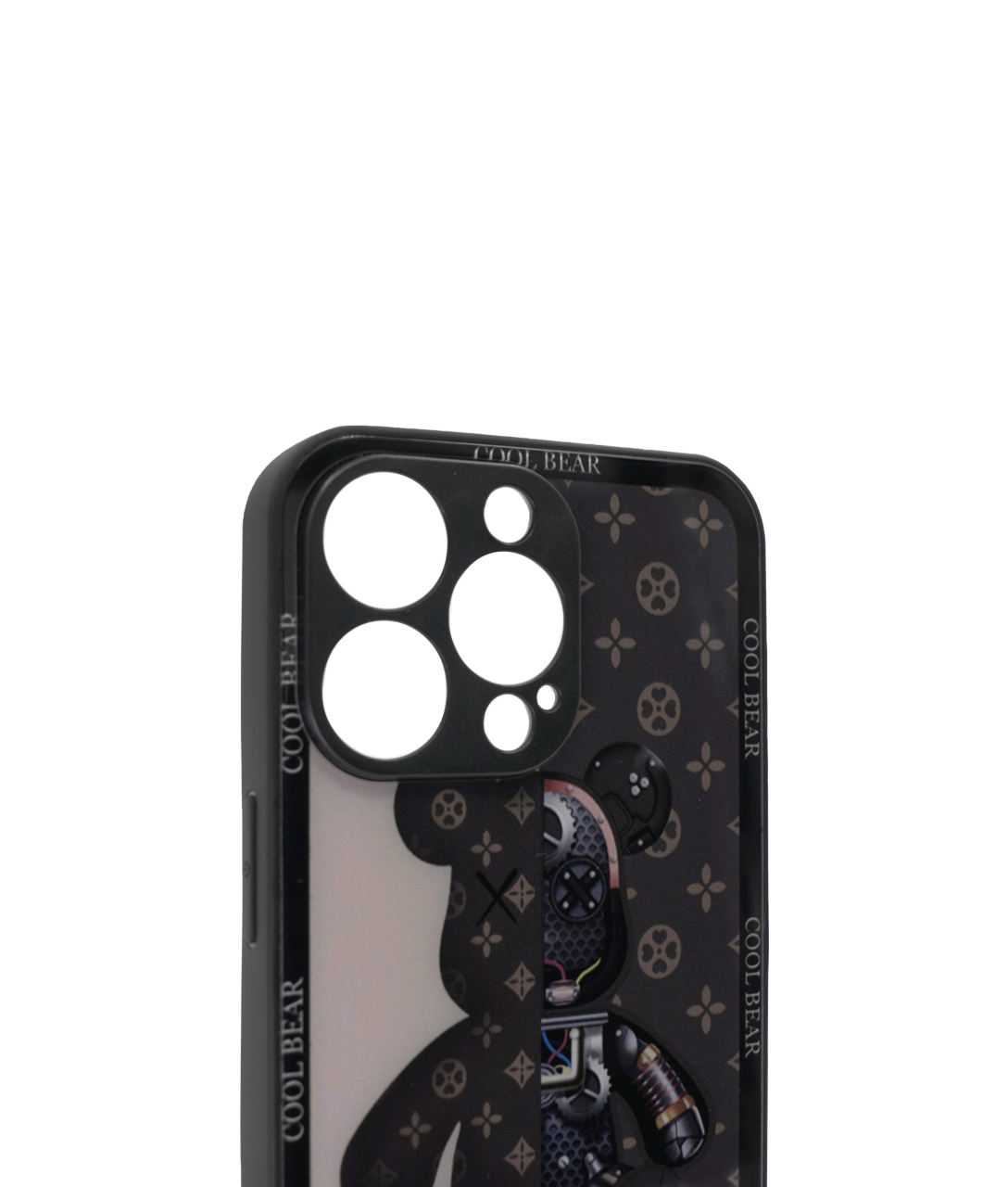 Чехол с мишкой для iPhone 13 Pro Max Коричневый