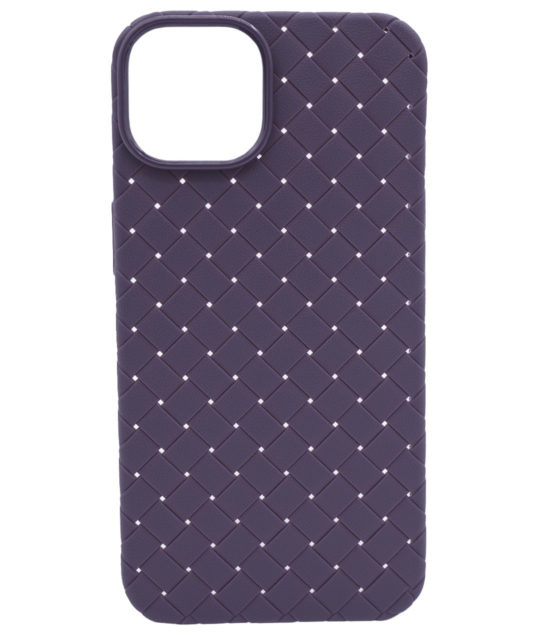 Плетеный Силиконовый чехол для iPhone 14 Фиолетовый