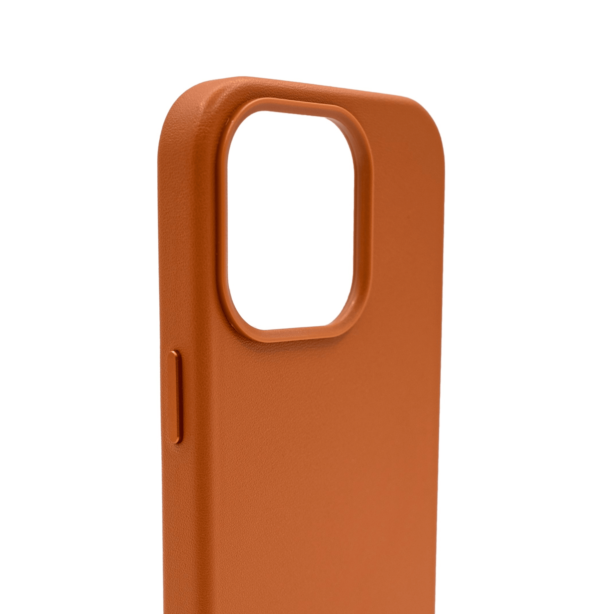 Чехол для iPhone 14 Pro Max кожаный с MagSafe Оранжевый