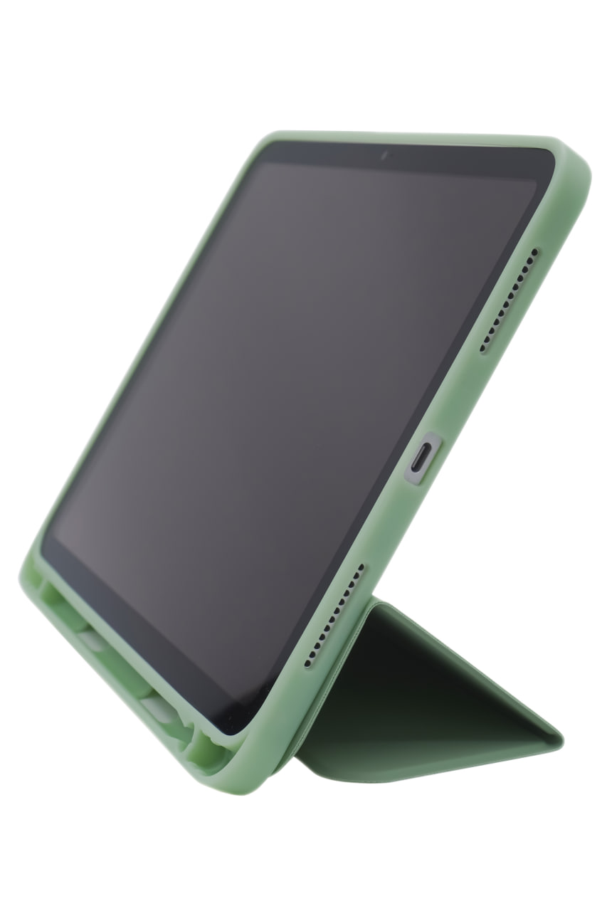 Чехол-книжка для iPad 10 3 загиба силиконовый с рамкой Зеленый