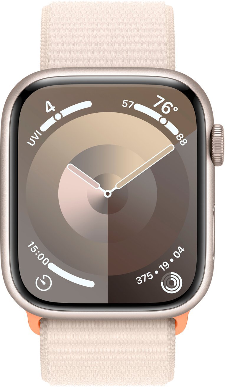 Часы Apple Watch Series 9 45mm Aluminium Case Sport Loop Starlight