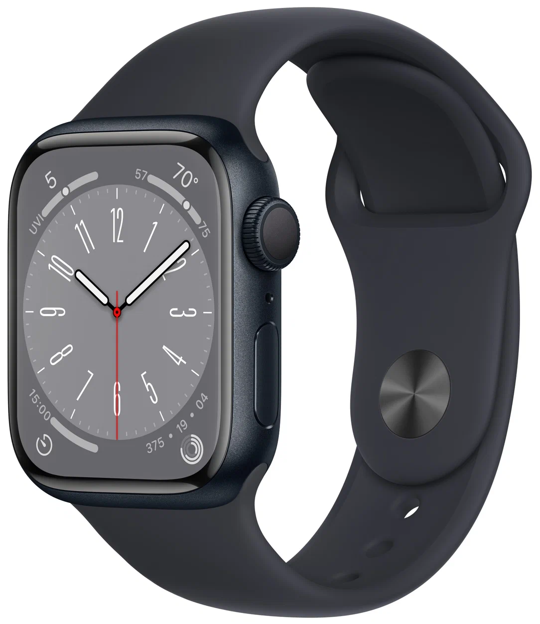 Часы Apple Watch Series 8 41mm Aluminum Case GPS Sport Band Midnight S/M