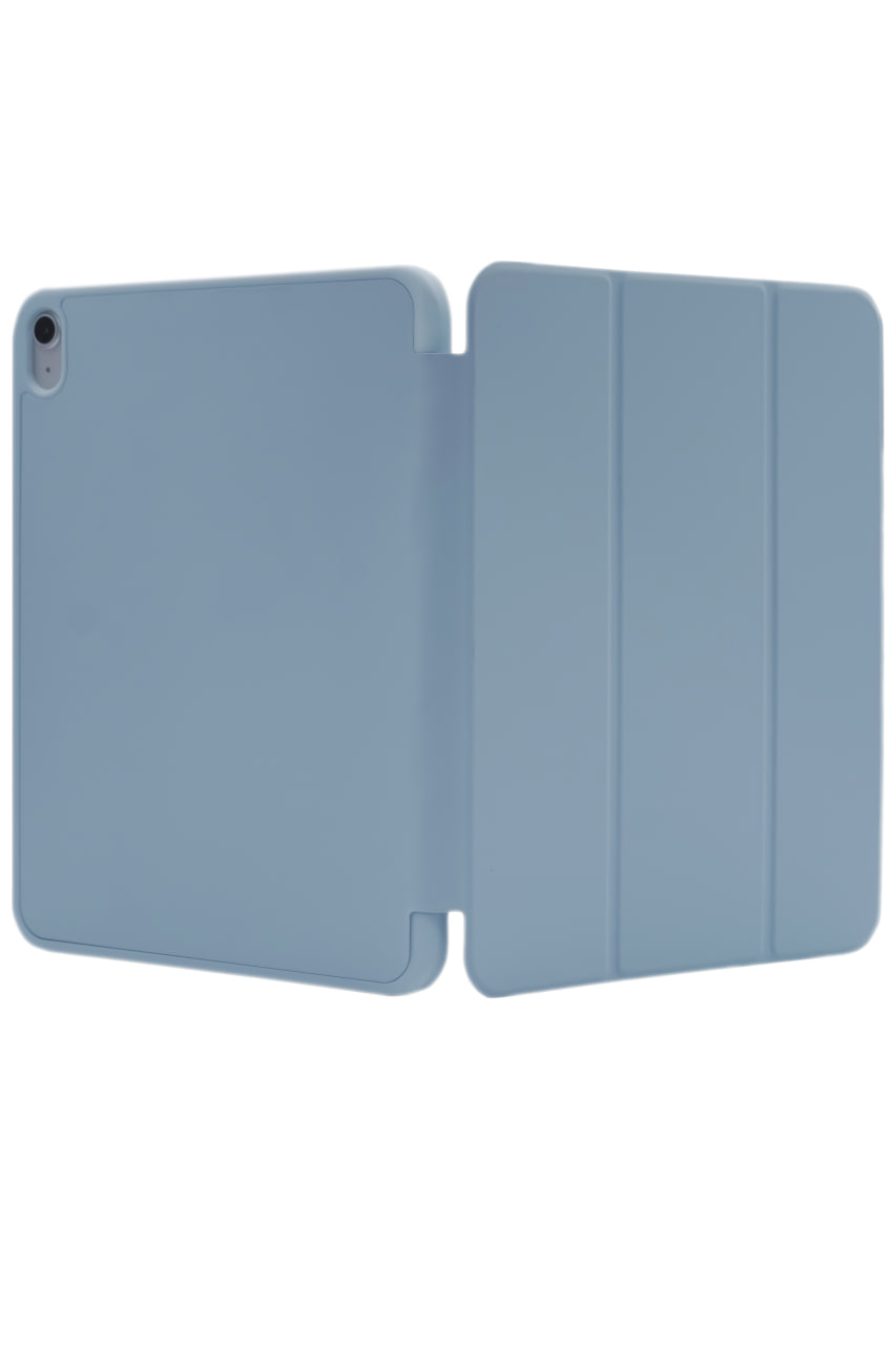 Чехол-книжка для iPad Air 4/5 10.9 3 загиба силиконовый с рамкой Голубой