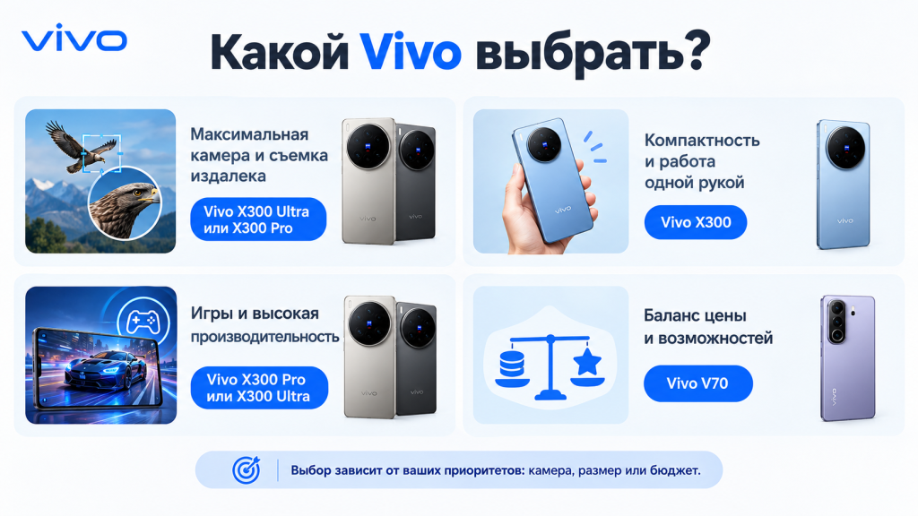 Какой смартфон Vivo лучше выбрать - рекомендации по моделям 2026