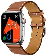 Часы Apple Watch Hermes Series 8 41mm Stainless Steel Case Silver/Gold Single Tour 500_191_117719