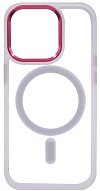Чехол прозрачный с цветным бортиком MagSafe iPhone 14 Pro Max Прозрачный 500_191_534991