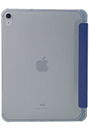 Прозрачный чехол-книжка для iPad 10 с тройным загибом Синий 500_191_121614