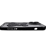 Чехол для iPhone 14 Pro прозрачный с 3D мишкой Черный 250_100_131713