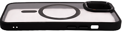 Чехол прозрачный с цветным бортиком MagSafe iPhone 14 Plus Черный 250_100_131915