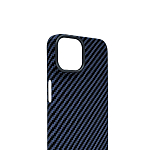 Карбоновый чехол для iPhone 14 Plus KZDOO Kevlar Синий 250_100_119571