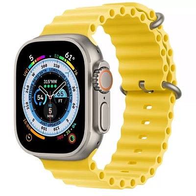Часы Apple watch Ultra 49mm Titanium Case GPS+Cellular Ocean Band Yellow 400_400_150402