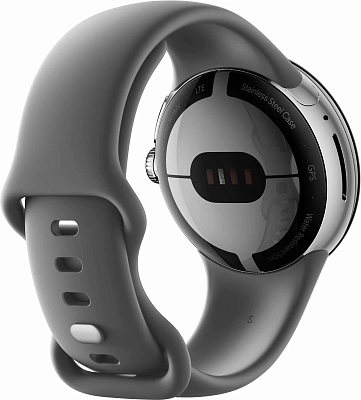 Часы Google Pixel Watch Polished Silver Case/Charcoal 400_400_641139