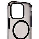 Чехол для iPhone 14 Pro Max Wlons с MagSafe прозрачный матовый с рамкой Черный 250_100_131727