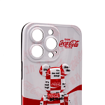 Чехол для iPhone 13 Pro мишка Coca Cola Белый 250_100_136111
