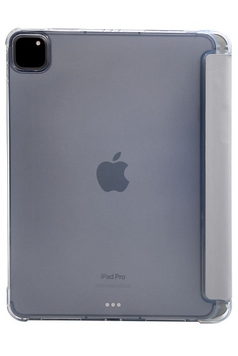 Прозрачный чехол-книжка для iPad Pro 12.9 с тройным загибом Серый 250_100_121729