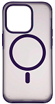 Чехол для iPhone 14 Pro Max Wlons с MagSafe прозрачный матовый с рамкой Фиолетовый 250_100_132119