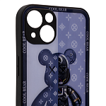 Чехол с мишкой для iPhone 13 Pro Max Синий 250_100_535086