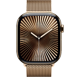 Часы Apple Watch Series 10 46mm Titanium Case Milanese Loop Gold S/M 250_100_639928