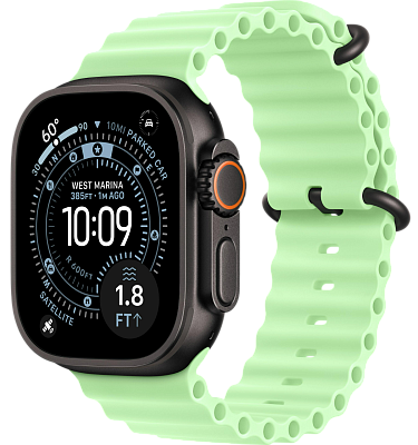 Часы Apple Watch Ultra 3 49mm Titanium Case Black / Ocean Band Neon Green 400_400_640878