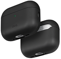 Кожаный чехол для AirPods Pro 3 Uniq Lyden VEX Vegan Leather - Dallas Black 500_191_623923