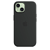 Чехол для iPhone 15 Plus Silicone Case with MagSafe - Black