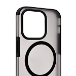 Чехол для iPhone 14 Pro Wlons с MagSafe прозрачный матовый с рамкой Черный 250_100_534039