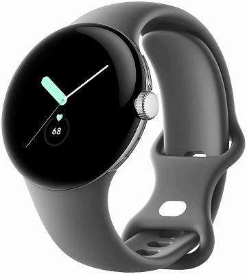 Часы Google Pixel Watch Polished Silver Case/Charcoal 400_400_150457