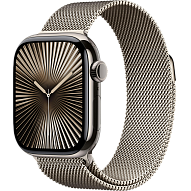 Часы Apple Watch Series 10 46mm Titanium Case Milanese Loop Natural M/L 500_191_639934