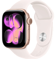 Часы Apple Watch Series 11 46mm Rose Gold Aluminium Case GPS Sport Band Light Blush S/M 500_191_640016