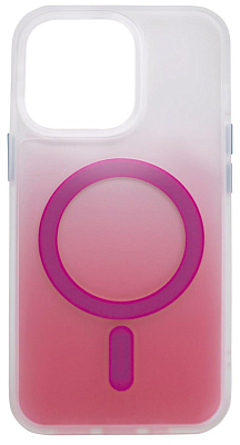 Чехол для iPhone 13 Pro Max с MagSafe матовый градиент Розовый 400_400_533463