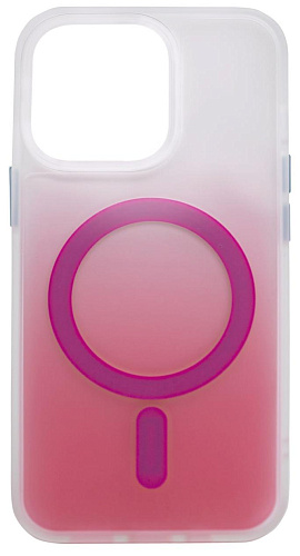 Чехол для iPhone 13 Pro Max с MagSafe матовый градиент Розовый 250_100_533463