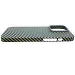 Карбоновый чехол для iPhone 14 Pro Max KZDOO Kevlar Зеленый 250_100_137568