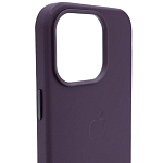 Чехол для iPhone 14 Pro Max кожаный с MagSafe Темно-фиолетовый 250_100_132112