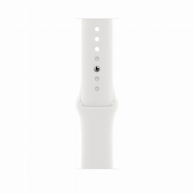 Часы Apple Watch Series 8 41mm Silver Stainless Steel Case Sport Band White M/ 400_400_640113