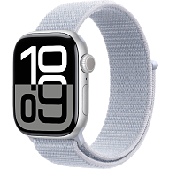 Часы Apple Watch Series 10 46mm Silver Aluminium Case GPS Sport Loop Blue Cloud 500_191_549316