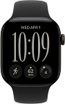 Часы Apple Watch Series 12 42mm Aluminium Case GPS Black Sport Band Black S/M 250_100_851834