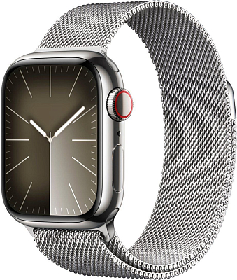 Часы Apple Watch Series 9 41mm Stainless Steel Case Milanese Loop Silver 400_400_640266
