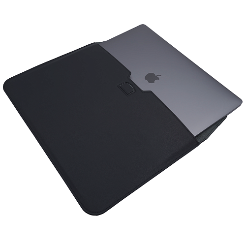 Кожаная сумка-чехол DDC Sleeve with Stand на MacBook 15/16.2 Черный 250_100_131094