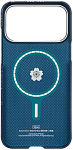 Чехол для iPhone 17 Pro Max Pitaka Edge Ultra Slim Case Sakura Hours - Nightfall Blue 250_100_800483