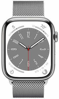 Часы Apple Watch Series 8 41mm Stainless Steel Case GPS+Cellular Milanese Loop Silver 400_400_640119