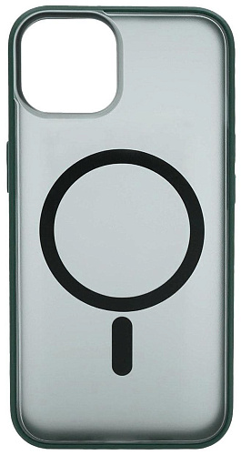 Чехол для iPhone 14 Plus матовый с MagSafe Зеленый 250_100_533735