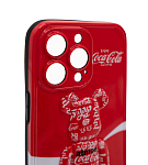 Чехол для iPhone 13 Pro Max мишка Coca Cola Красный 250_100_533417
