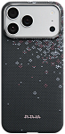 Чехол для iPhone 17 Pro Max Pitaka Edge Ultra Slim Case Sakura Hours - Midnight Black 250_100_800470