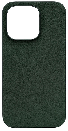 Чехол алькантара для iPhone 14 Pro Max Зеленый 250_100_533331