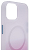 Чехол для iPhone 14 с MagSafe матовый градиент Розовый