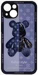 Чехол с мишкой для iPhone 13 Pro Max Синий 250_100_132244
