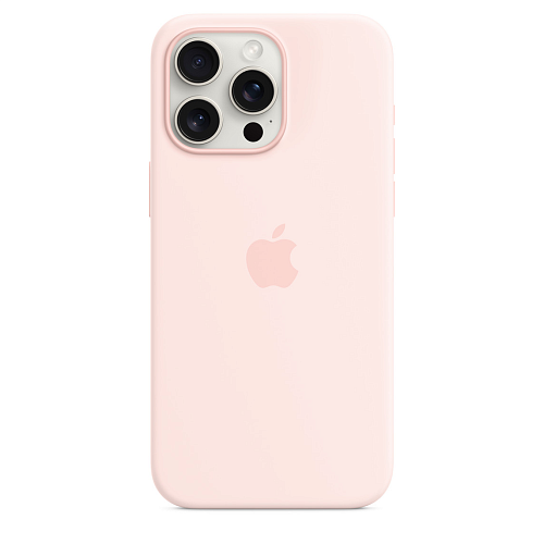 Чехол для iPhone 15 Pro Silicone Case with MagSafe - Light Pink 250_100_124738