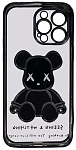 Чехол для iPhone 14 Pro Max прозрачный с 3D мишкой Черный 250_100_533986