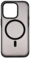 Чехол для iPhone 14 Pro Wlons с MagSafe прозрачный матовый с рамкой Черный 500_191_761848